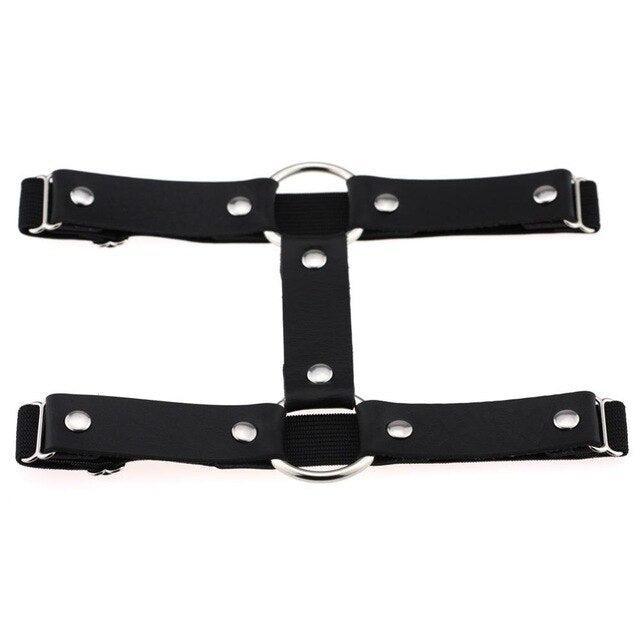 Adjustable Leather Leg Harness Garter Belt