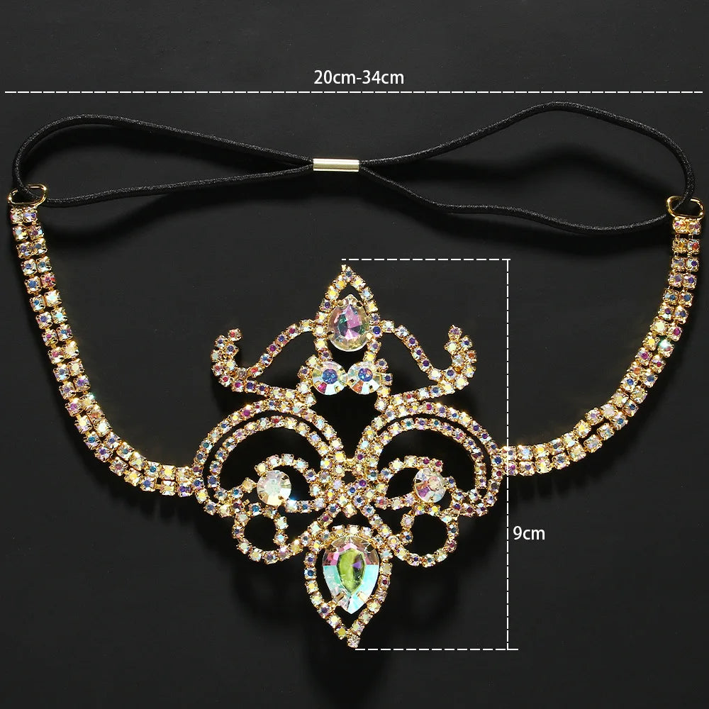 Rhinestone Crystal Elastic Thigh Chain