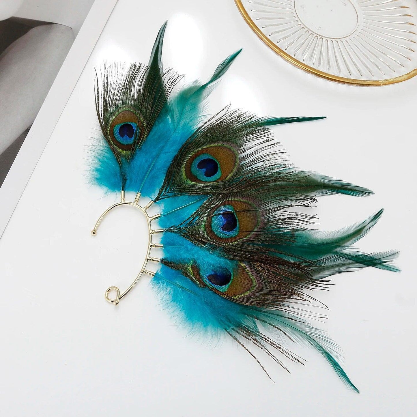 Handmade Bohemian Feather Ear Cuffs Ear Cuff - The Burner Shop