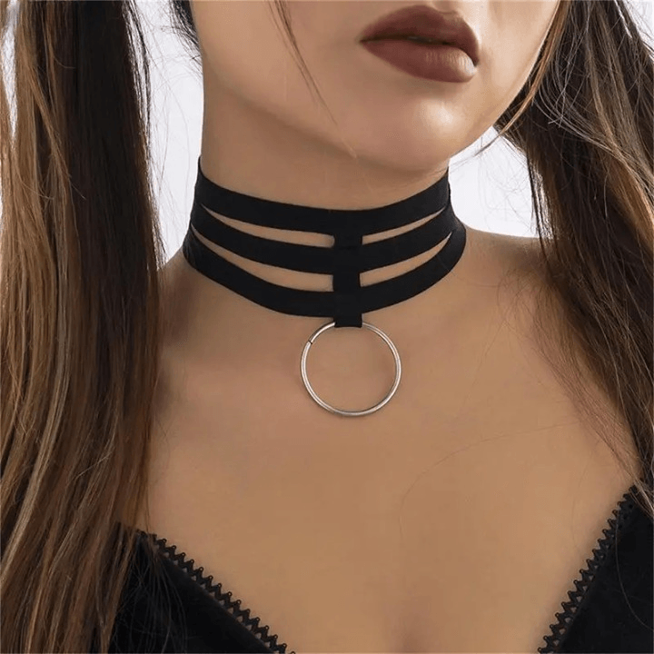 Punk Elastic Band Choker Choker - The Burner Shop