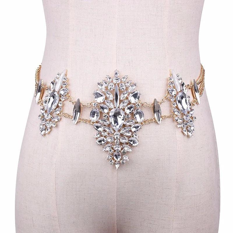 Unique Rhinestone Body chain Body Jewelry - The Burner Shop