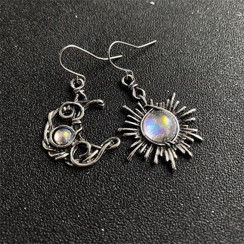 Bohemia Sun And Moon Earrings Earrings - The Burner Shop