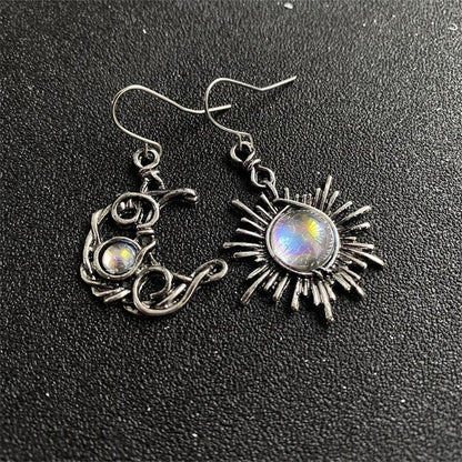 Bohemia Sun And Moon Earrings Earrings - The Burner Shop