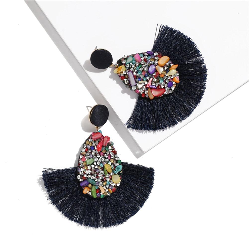 Bohemian Tassel Drop Earrings Earrings - The Burner Shop