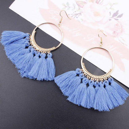 Bohemian Tassel Drop Earrings Earrings - The Burner Shop