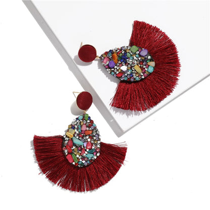 Bohemian Tassel Drop Earrings Earrings - The Burner Shop