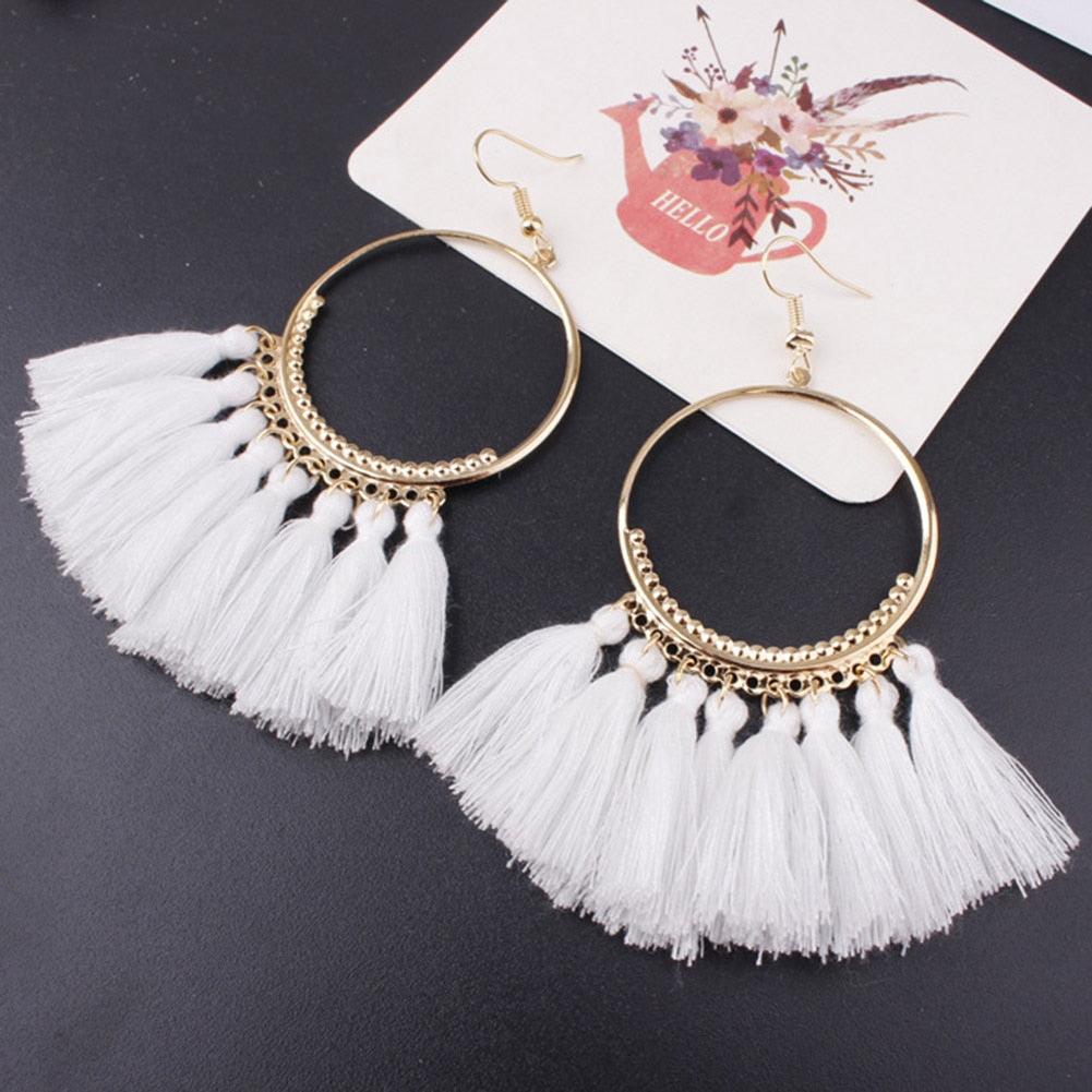 Bohemian Tassel Drop Earrings Earrings - The Burner Shop