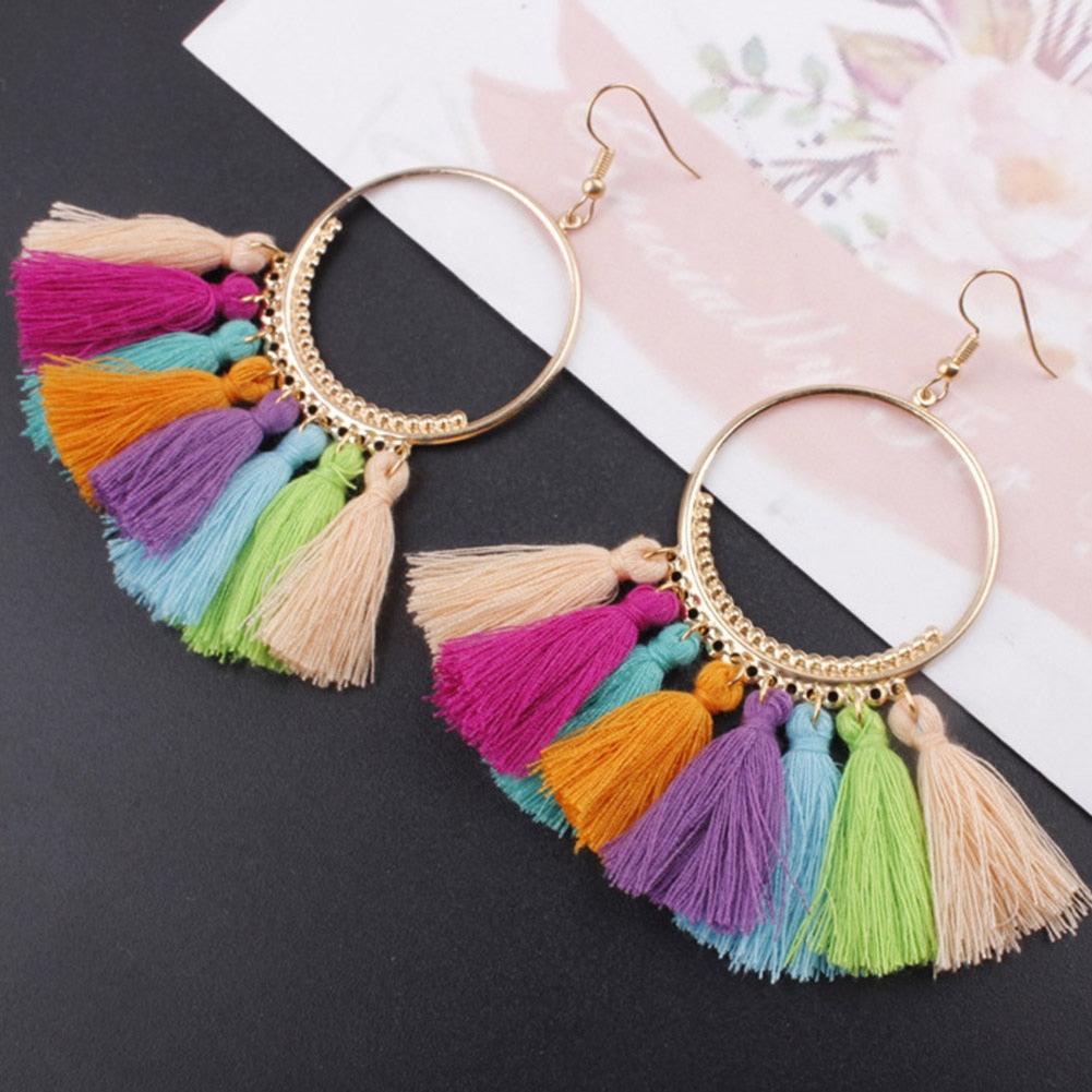 Bohemian Tassel Drop Earrings Earrings - The Burner Shop