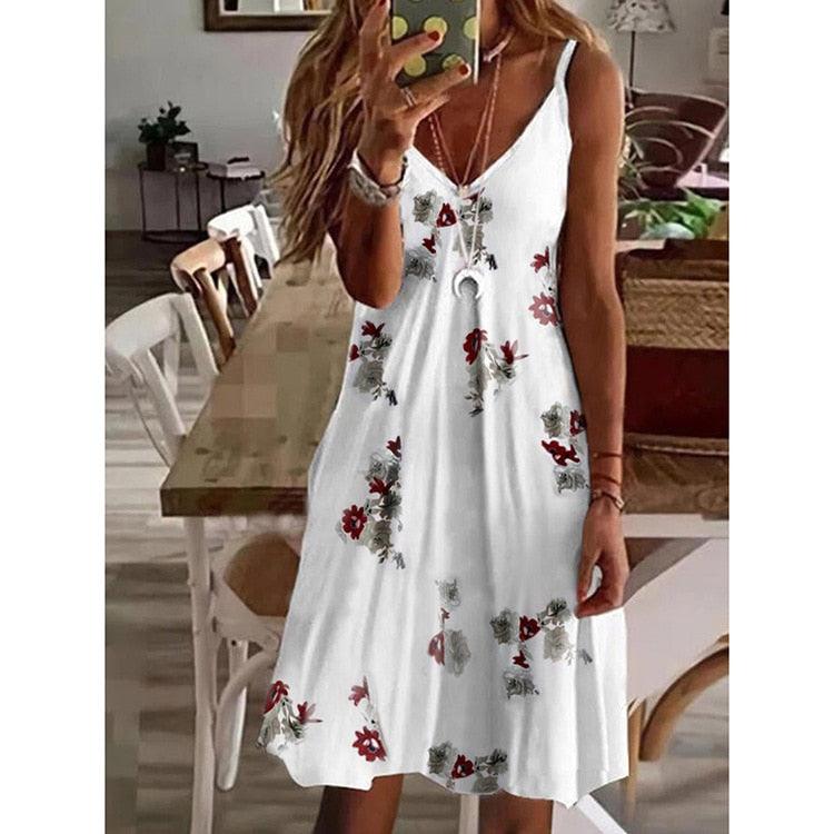 Boho Lose Sleeveless Summer Dress Dresses - The Burner Shop