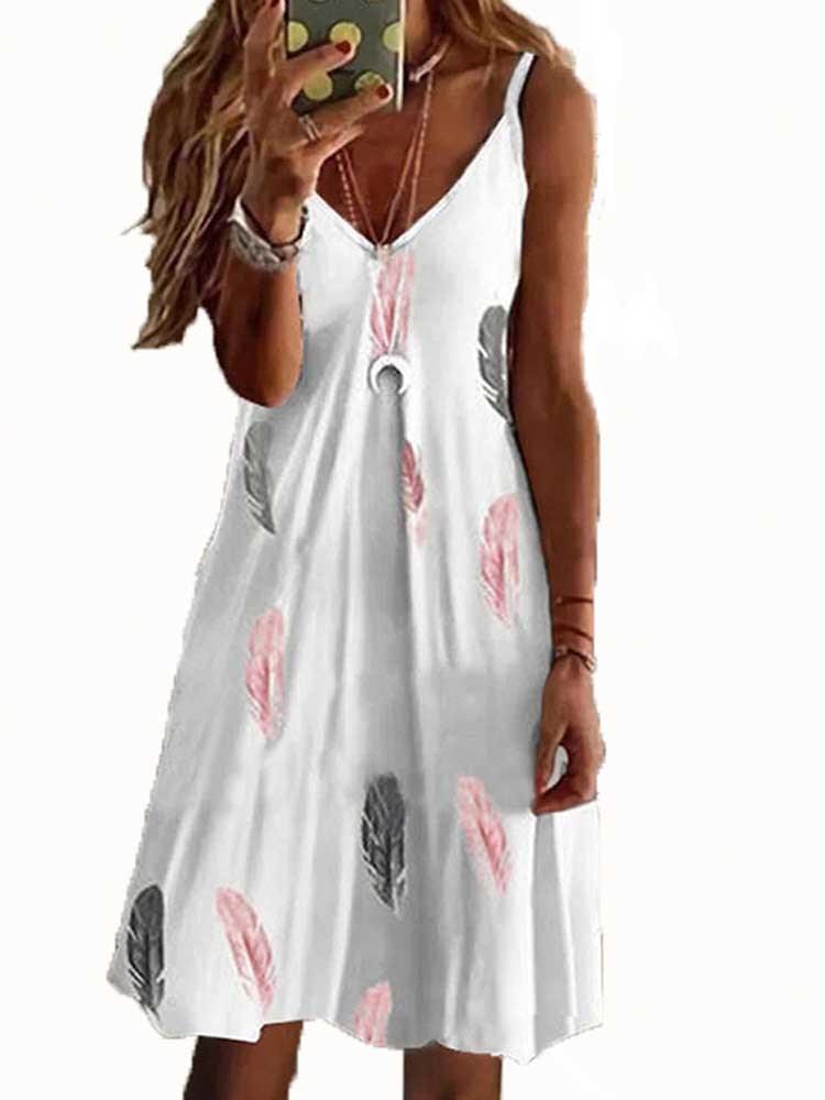 Boho Lose Sleeveless Summer Dress Dresses - The Burner Shop