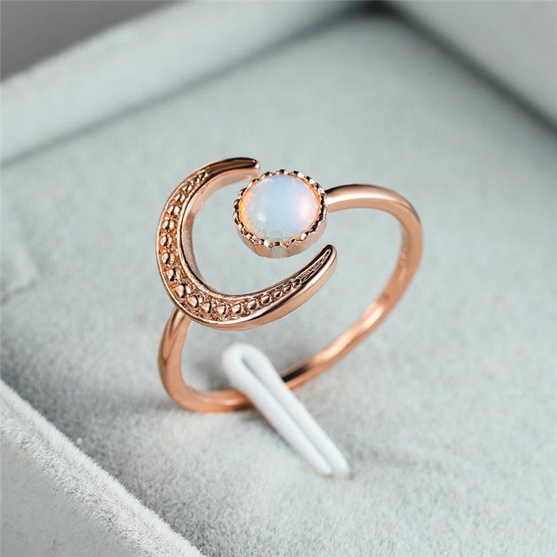 Boho Moonstone Vintage Ring rings - The Burner Shop