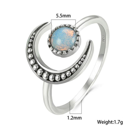 Boho Moonstone Vintage Ring rings - The Burner Shop