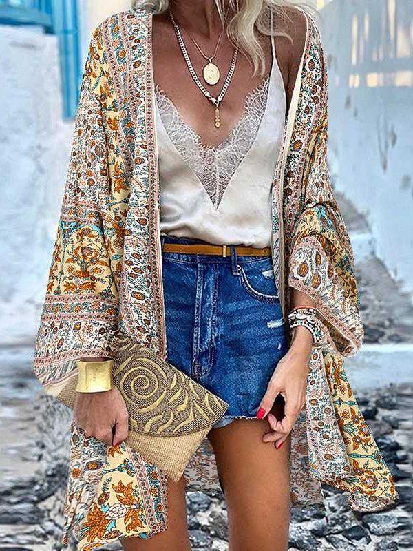 Boho Short Cardigan Cardigans - The Burner Shop