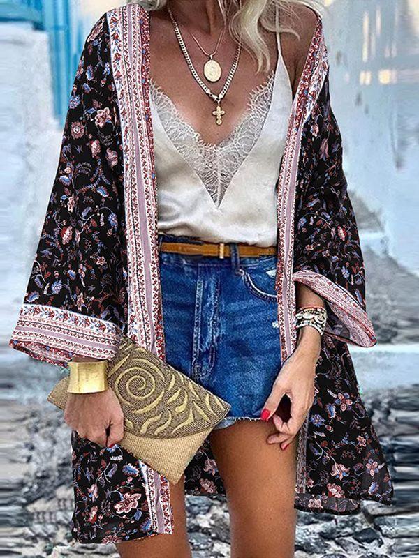 Boho Short Cardigan Cardigans - The Burner Shop