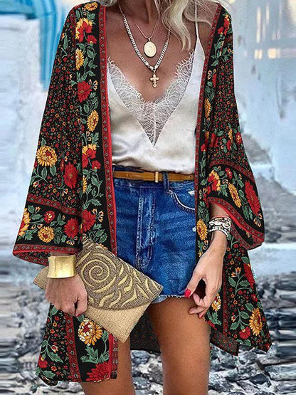 Boho Short Cardigan Cardigans - The Burner Shop