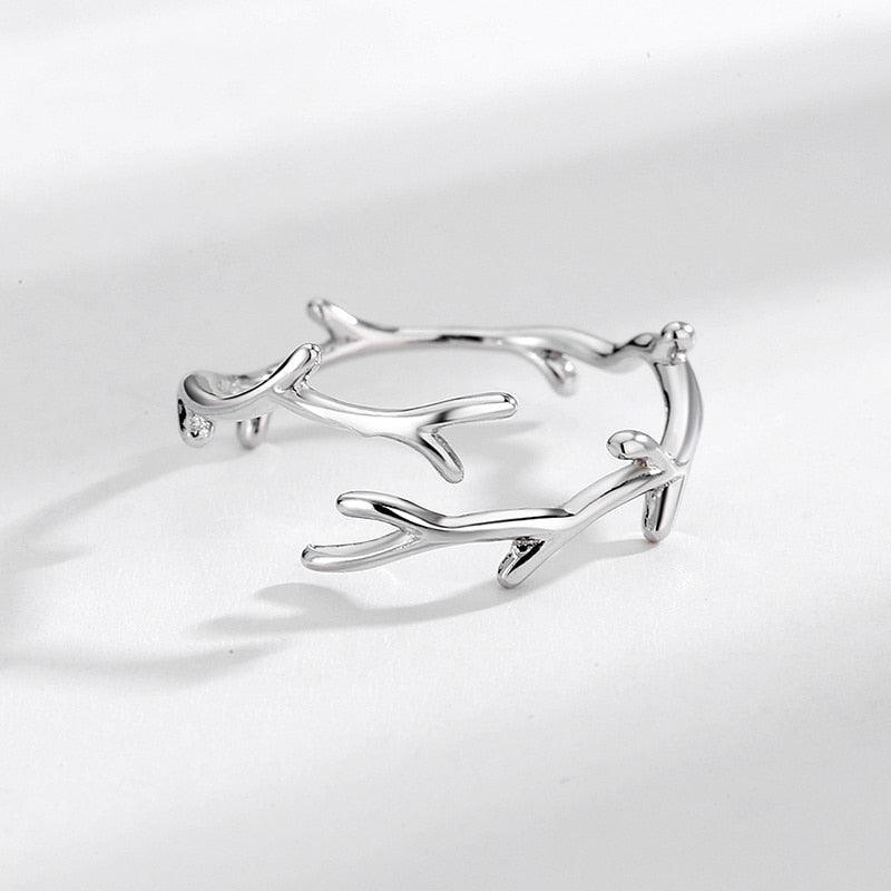 Elegant Branch Silver Ring Rings - The Burner Shop