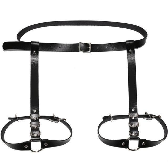 Leather Garter Belts for Women with 2 Suspenders Straps – The Burner Shop