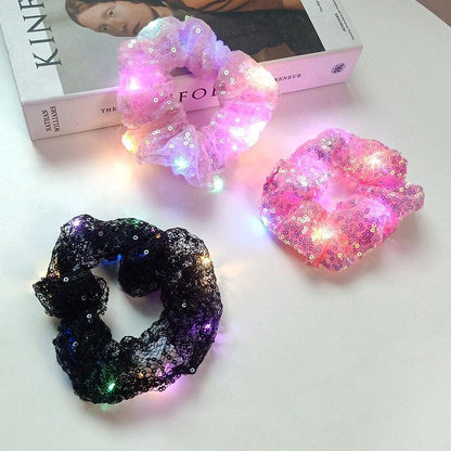 LED Luminous Scrunchies Hair Accessory - The Burner Shop