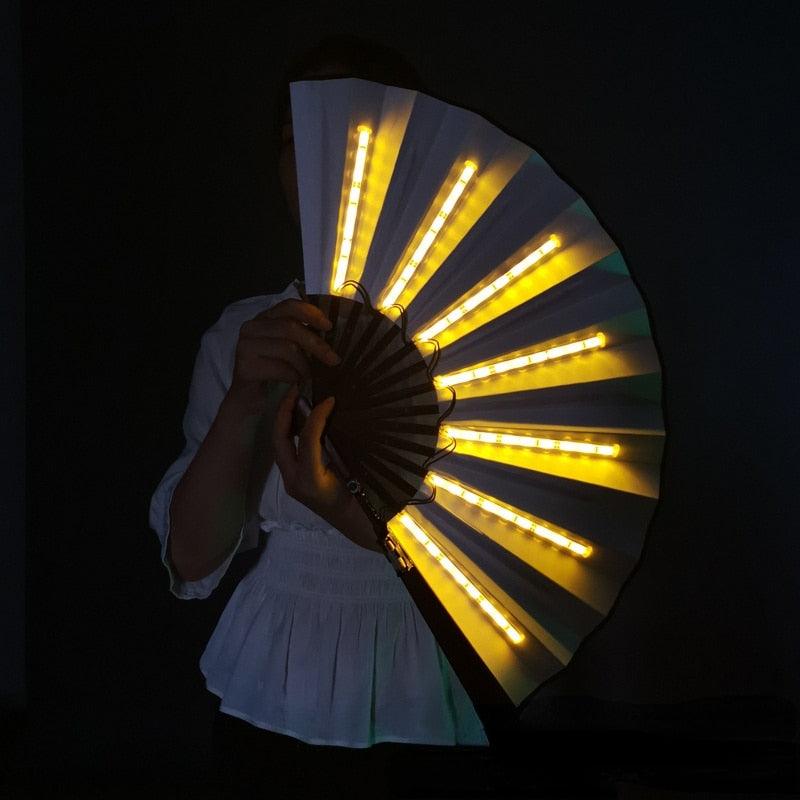 Luminous Folding LED Fan Hand Fan - The Burner Shop