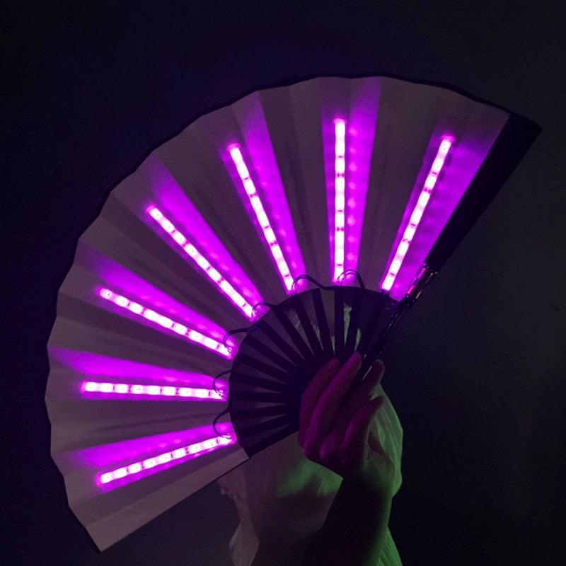 Luminous Folding LED Fan Hand Fan - The Burner Shop