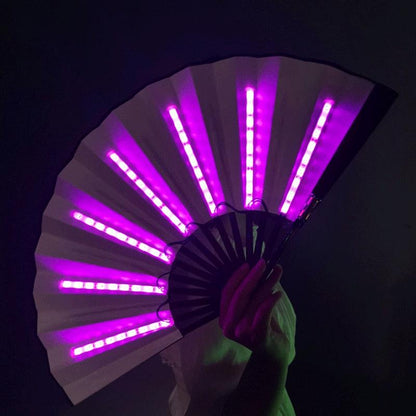 Luminous Folding LED Fan Hand Fan - The Burner Shop