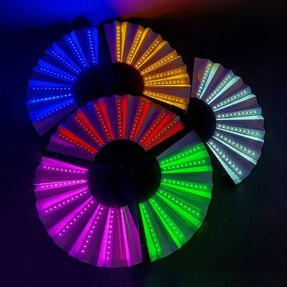 Luminous Folding LED Fan Hand Fan - The Burner Shop