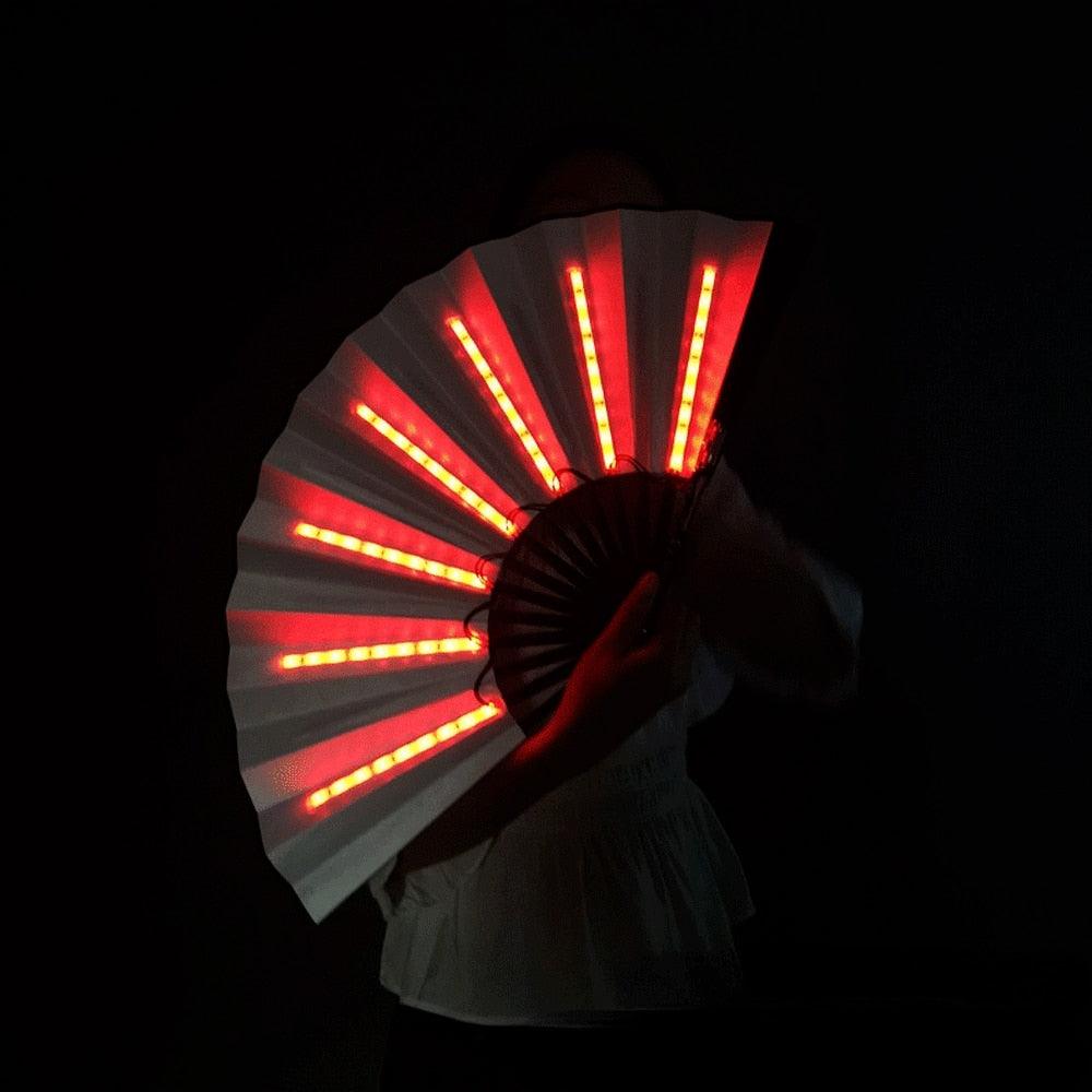 Luminous Folding LED Fan Hand Fan - The Burner Shop