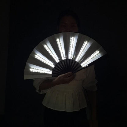 Luminous Folding LED Fan Hand Fan - The Burner Shop