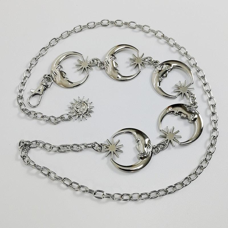 Metal sun hot sale chain belt