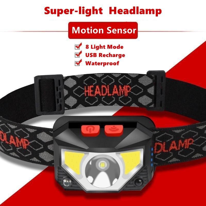 Motion Sensor LED Headlight Headlamps - The Burner Shop
