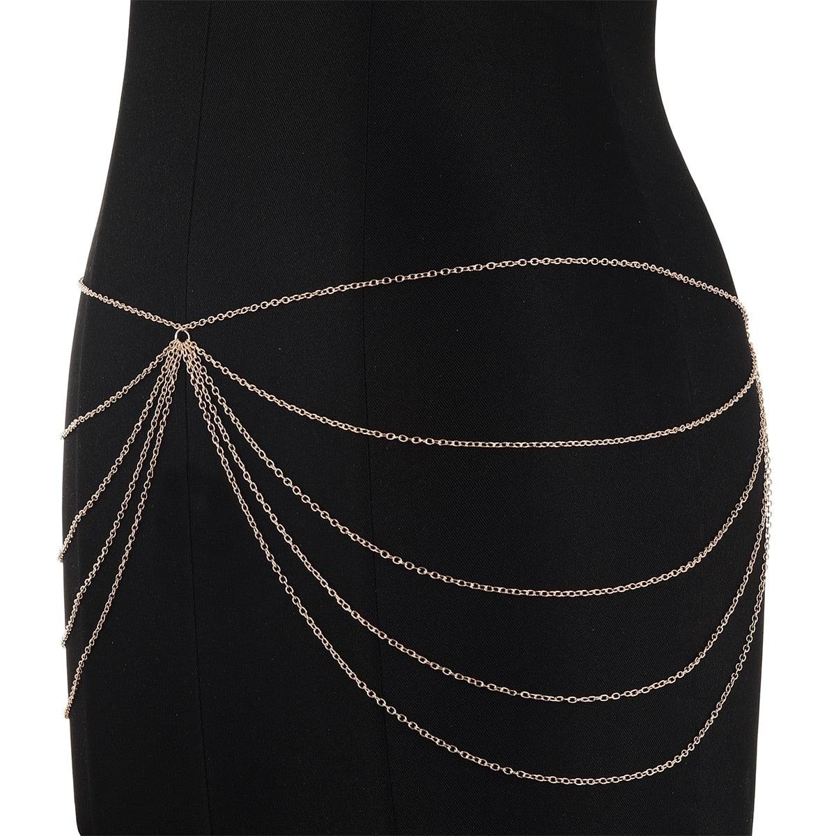 Multilayer Waist Chain Belt Body Chain - The Burner Shop