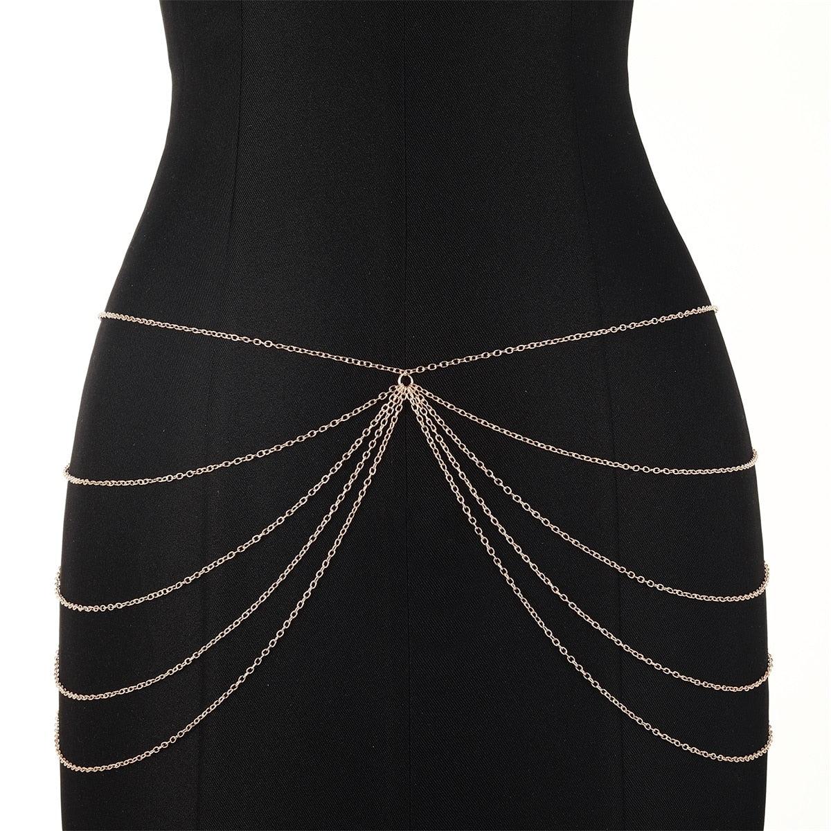 Multilayer Waist Chain Belt Body Chain - The Burner Shop