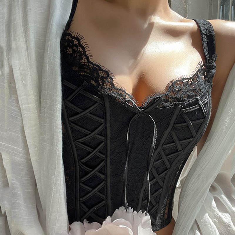 Sexy Lace Bustier Top