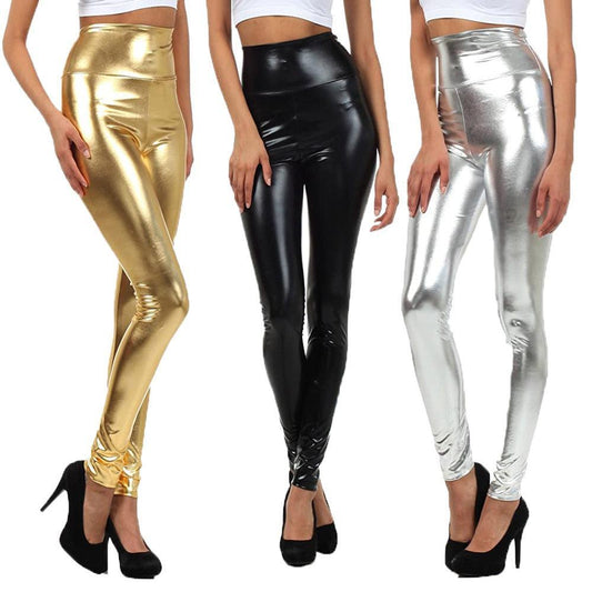 Simple Shiney Leggings for Adult Women Leggings - The Burner Shop