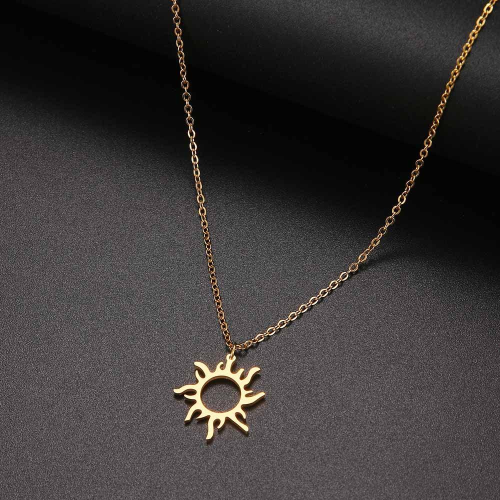 1 Gram Gold Forming Sun with Diamond Antique Design Pendant for Men - Style  B001 – Soni Fashion®