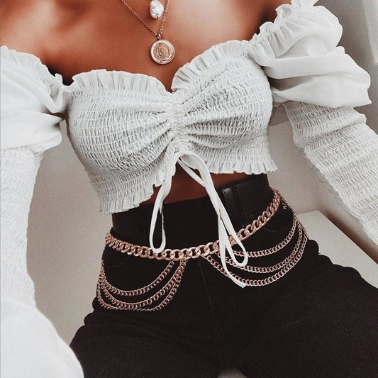 Tassel Body Belly Chain Jewelry Body Jewelry - The Burner Shop