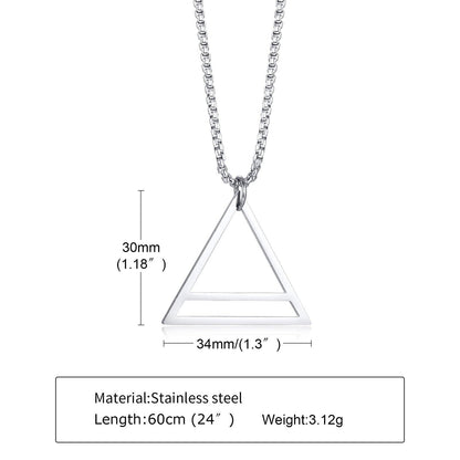 Triangle Pendant Necklaces - The Burner Shop